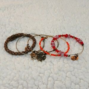 5 Alex and Ani Bracelets